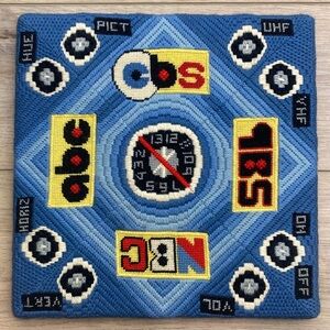 Vintage‎ 70's TV Crewel Art